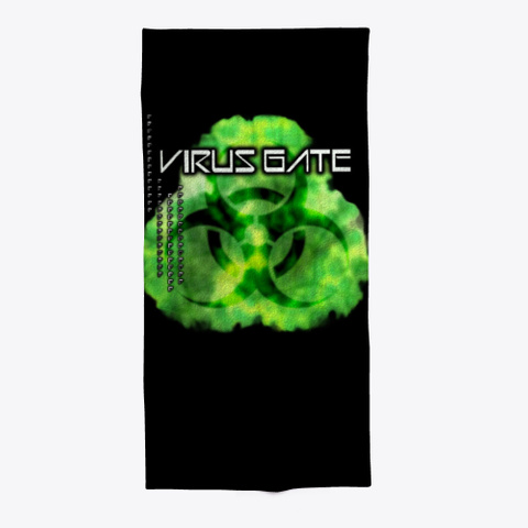 Virus Gate   Merchandise Black T-Shirt Front