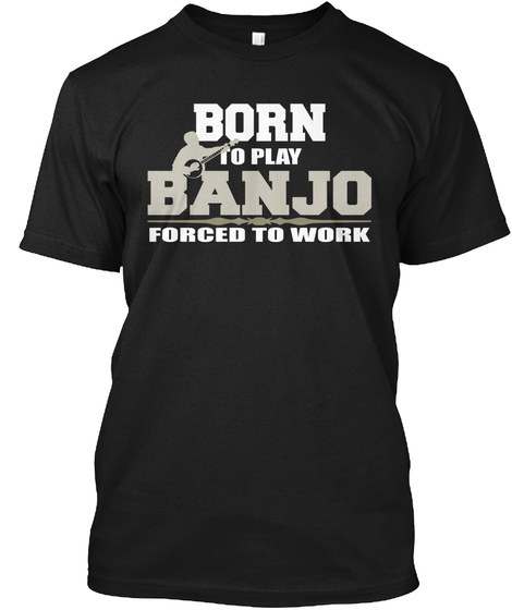 Banjo Shirt  Black T-Shirt Front