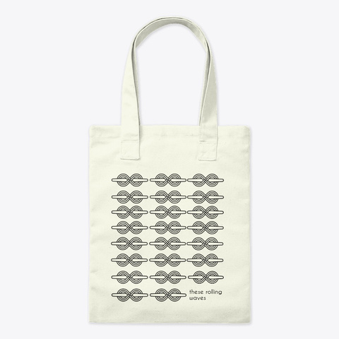 These Rolling Waves Tote Natural T-Shirt Front