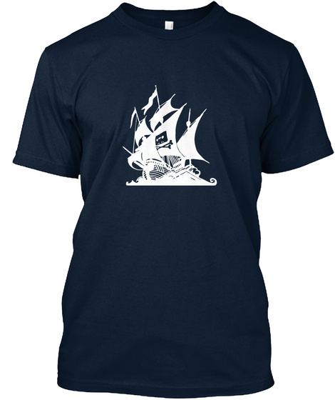 Pirate Bay New Navy T-Shirt Front