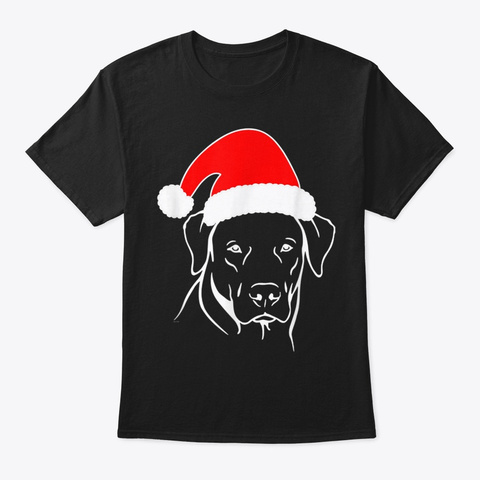 Labrador Retriever Ugly Christmas Gift I Black Camiseta Front