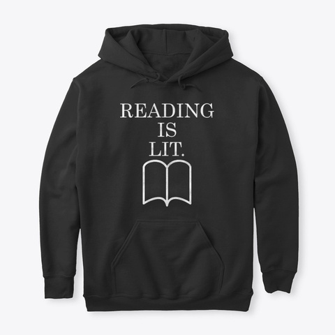 Reading Is Lit Black Camiseta Front