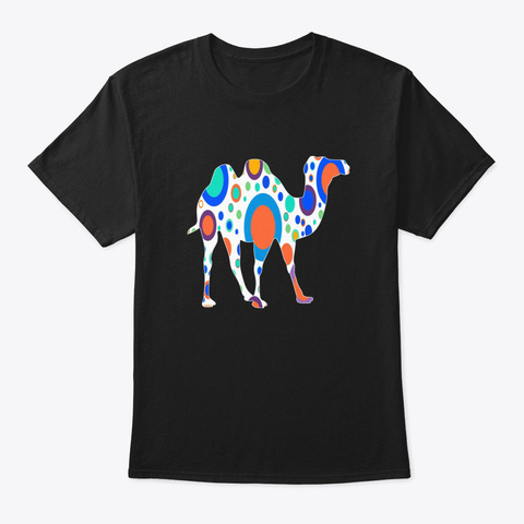 Camel 2 Black T-Shirt Front