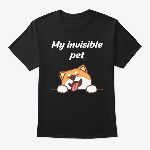 Funny Lovely Japan Shiba Inu Dog Meme Black T-Shirt Front