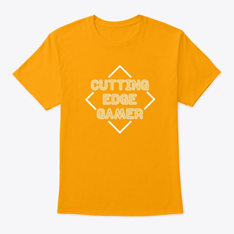 Cutting Edge Gamer   Psych Gold T-Shirt Front