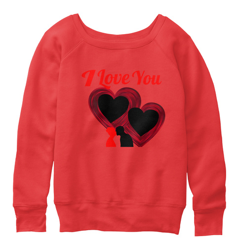 I Love You Red T-Shirt Front