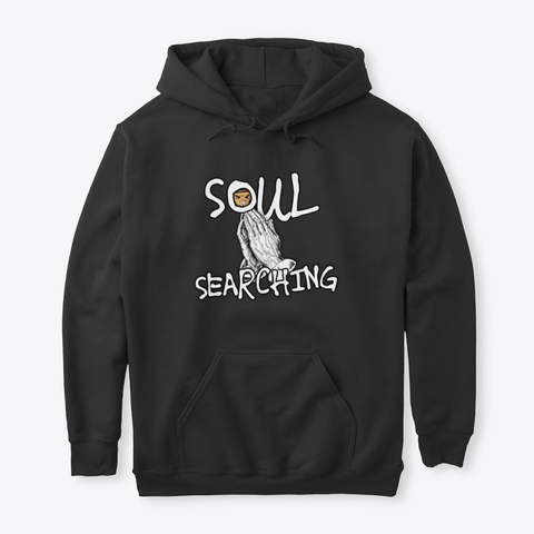 Miggy Bars "Soul Searching" Design Black T-Shirt Front