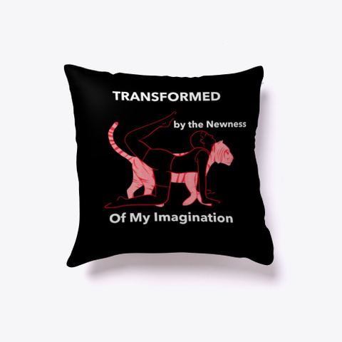 Transformed By My Imagination Black T-Shirt Front