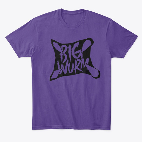 Big Wurm Merch  Purple T-Shirt Front