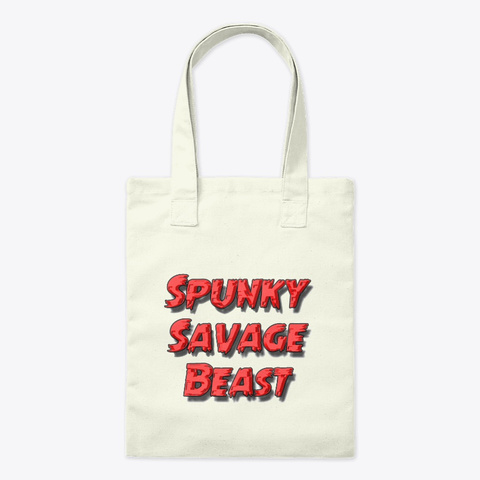 Spunky Savage Beast Natural T-Shirt Front