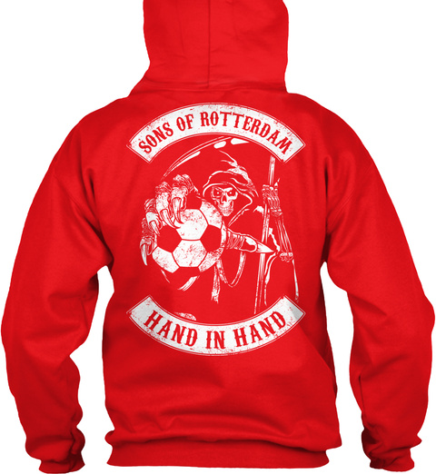 Sons Of Rotterdam Hand In Hand Fire Red T-Shirt Back