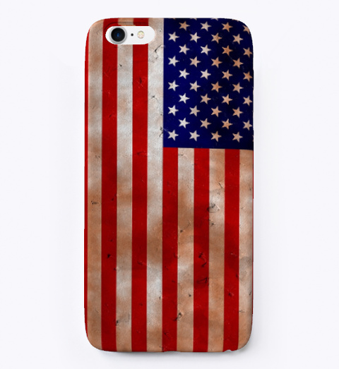 Proud American   Flag I Phone Case Standard Camiseta Front