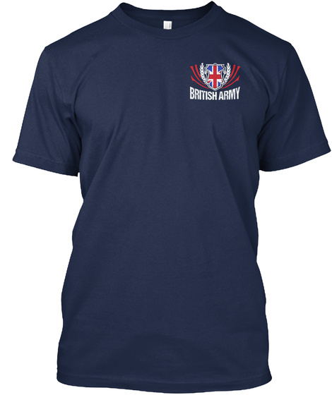 British Army Navy T-Shirt Front