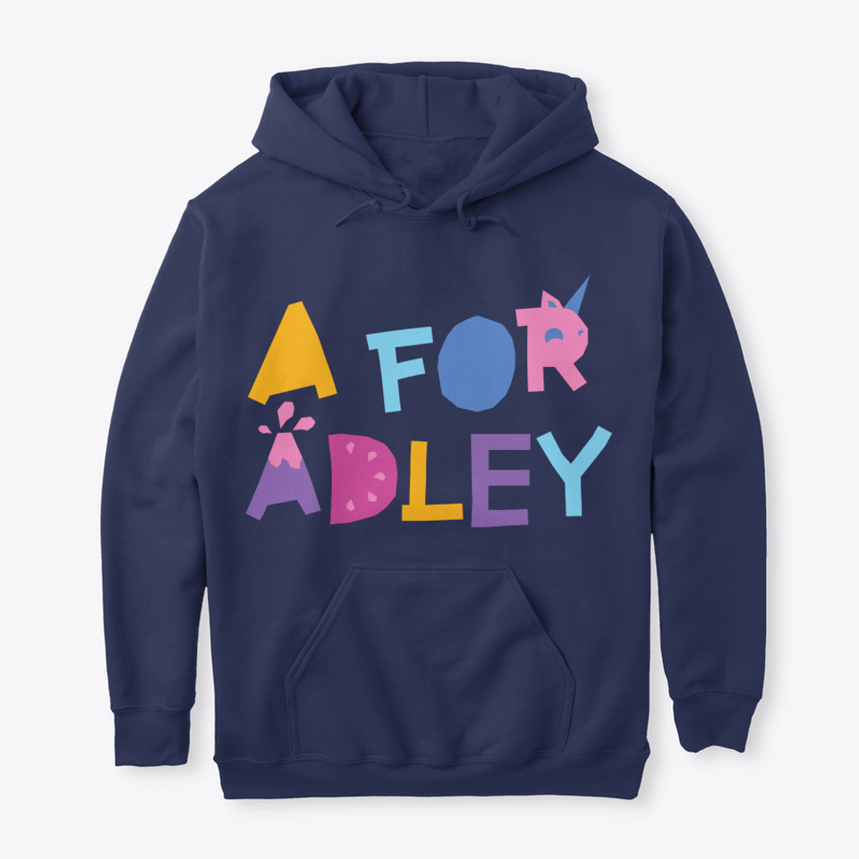 A for Adley Popular Youtuber Kids Hoodie T-shirt Hooded Sweatshirt Fun Tops Tee