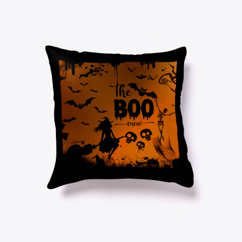 Halloween Pillow Black Kaos Front
