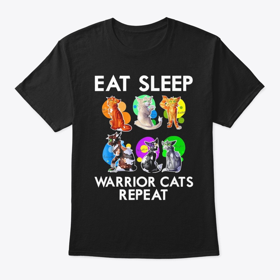 Eat Sleep Warrior Cats Repeat Funny Cat Unisex Tshirt