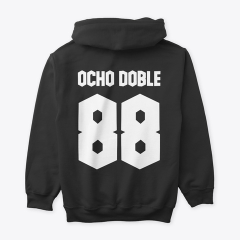 Ocho Doble "88" Classic Collection Black T-Shirt Back