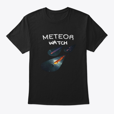 Meteor Watch Day June 30 Th Ywpxo Black áo T-Shirt Front