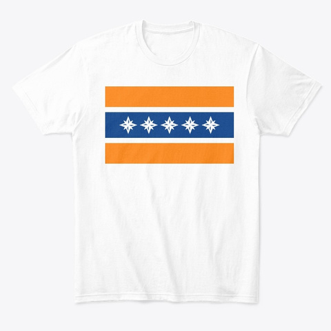 Albany Flag Merchandise White T-Shirt Front