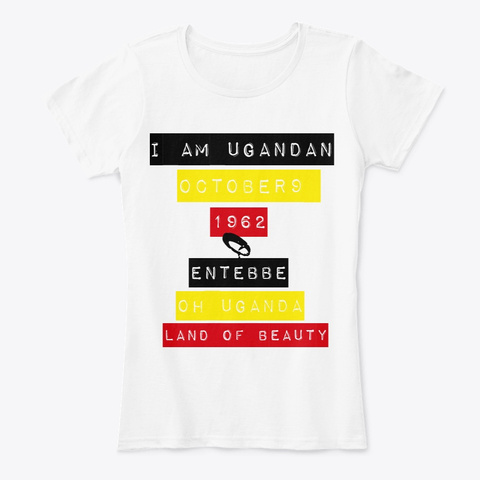 The Ugandan Collectiom White T-Shirt Front