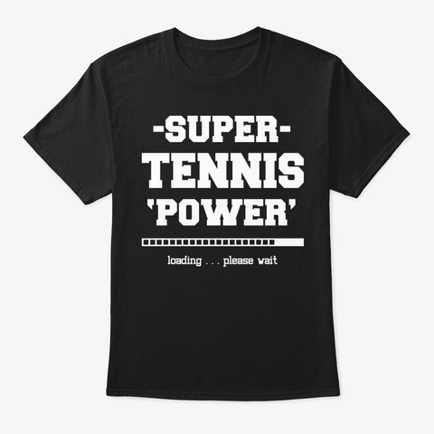 Super Tennis Power Shirt Black T-Shirt Front