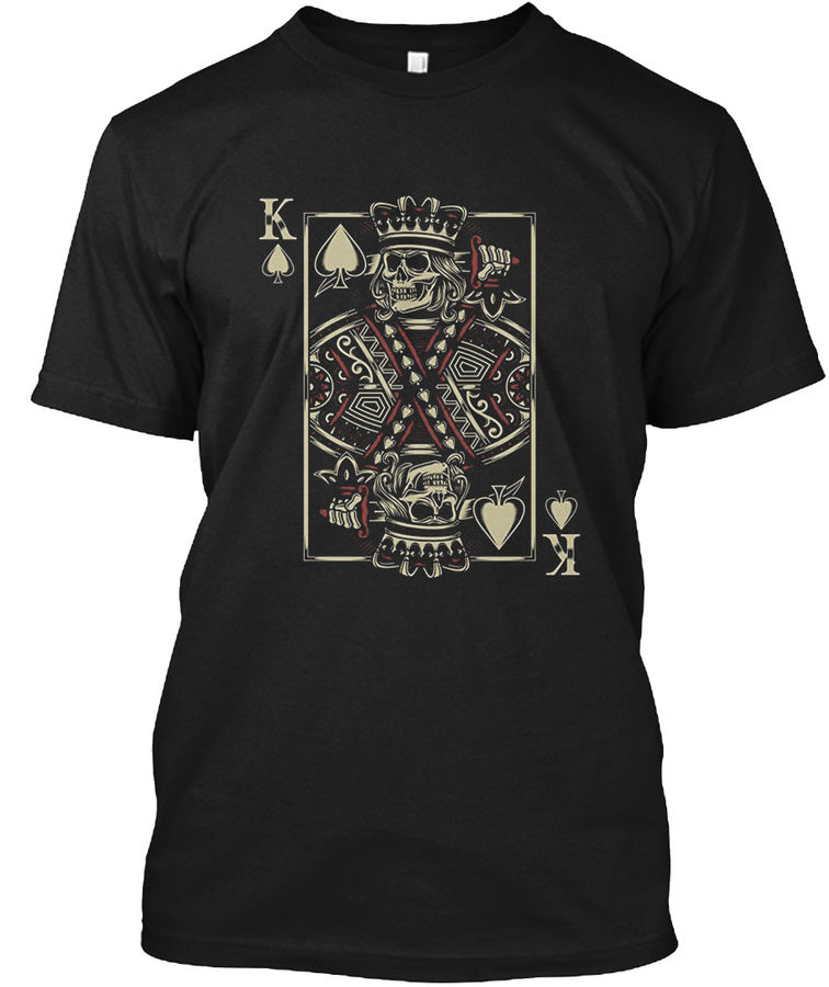 Biker King of Spades Poker Unisex Tshirt