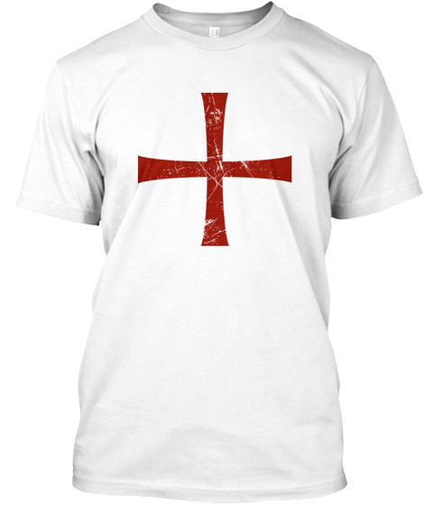 Distressed Knights Templar Cross Shirts