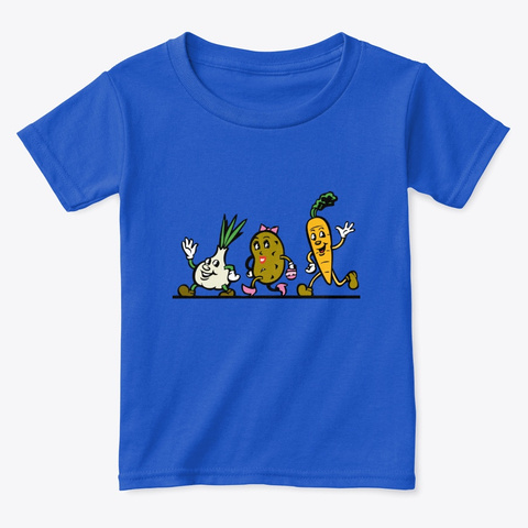 Vegetable  Run Royal  T-Shirt Front