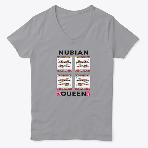 Nubian Queen Light Steel T-Shirt Front