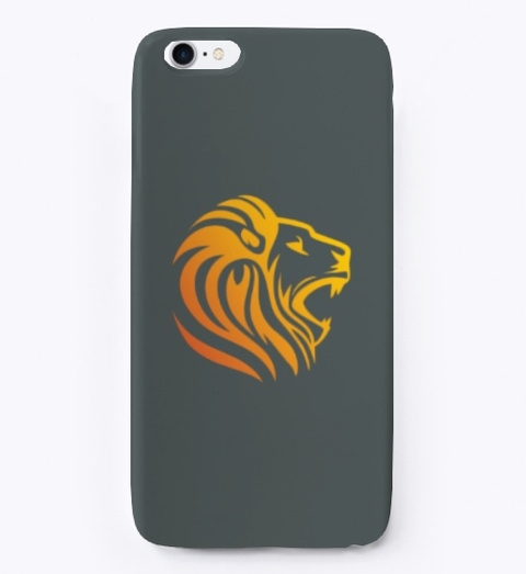 Phone Cases With Tiger Logo Dark Grey T-Shirt Front