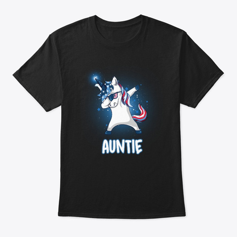 Funny 4th Of July Unicorn Auntie Shirt