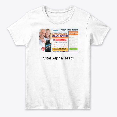 Vital Alpha Testo White T-Shirt Front