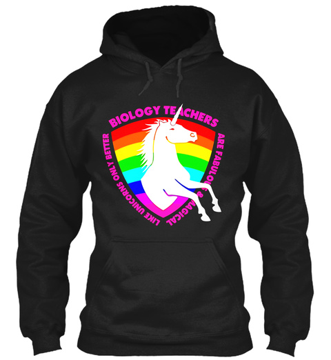 Unicorn Biology Teacher Rainbow T-shirt