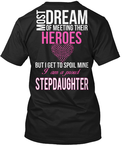 Stepdaughter Black T-Shirt Back