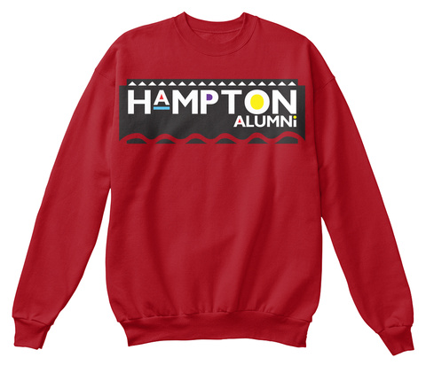 Hampton Alumni Deep Red  T-Shirt Front