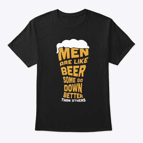 Funny Beer Lover Drinking Party Gift Black T-Shirt Front