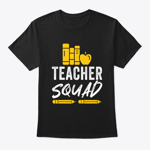 Teacher Squad Black áo T-Shirt Front