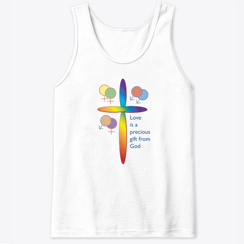 Love Is Precious Tank Top White T-Shirt Front
