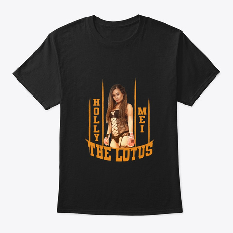 Holly ‘The Lotus’ Mei Tee(Ze) Shirt Black T-Shirt Front
