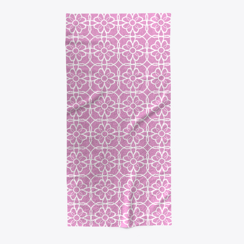 Square Flower Pattern   Pink Standard Camiseta Front