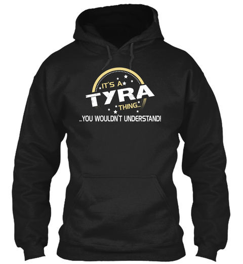 It's A Tyra Thing   Xmas Black T-Shirt Front
