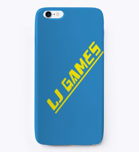 Lj Games Iphone Case Denim Blue T-Shirt Front