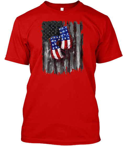 American Boxing Tradition Classic Red T-Shirt Front