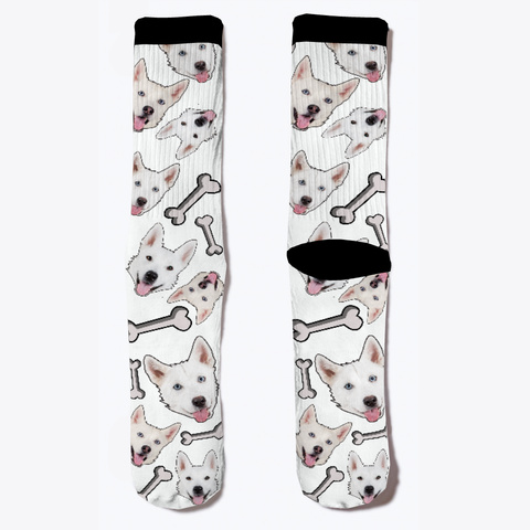 Custom Husky Socks | Saddlebacksisters Standard Kaos Front