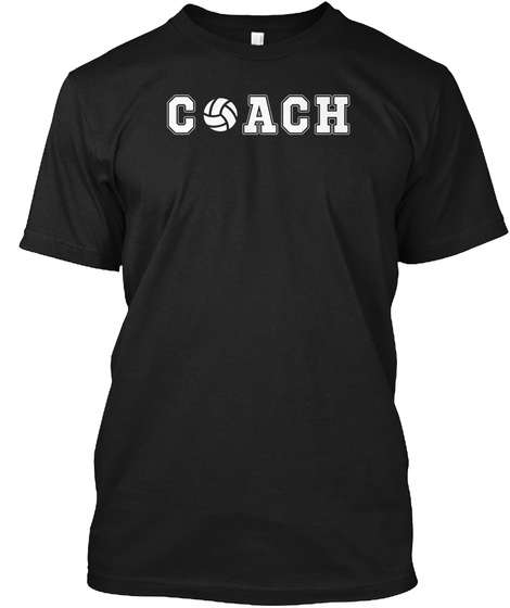 Limited Edition   Volleyball Coach Black T-Shirt Front