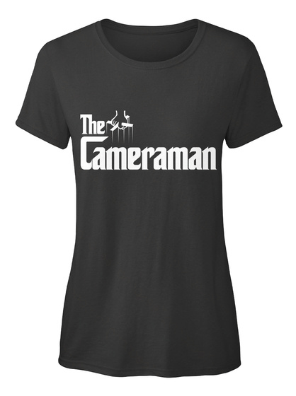The Cameraman Black T-Shirt Front