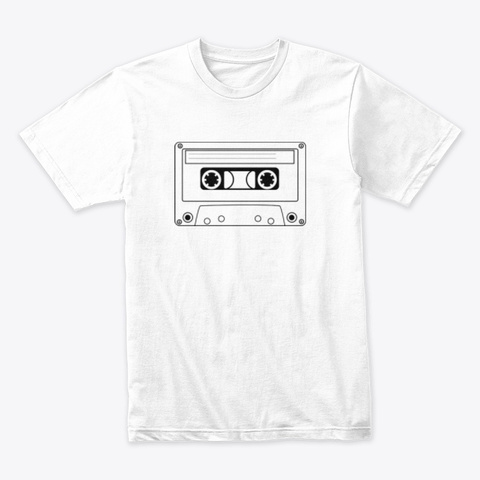 Cassette White T-Shirt Front