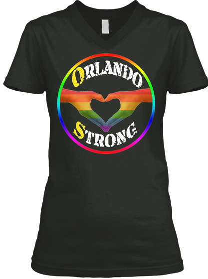 Orlando Strong Black T-Shirt Front