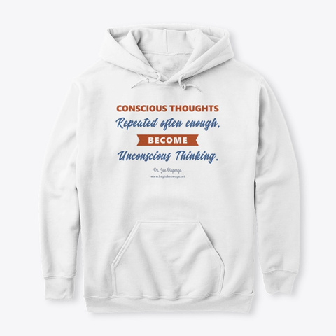 Conscious Thoughts White T-Shirt Front