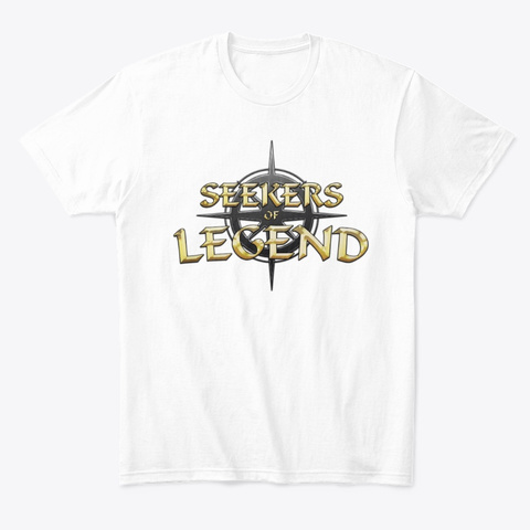 Seekers Of Legend White T-Shirt Front